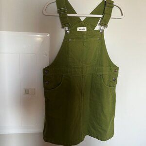 Monki Green Overall Dress Size Small